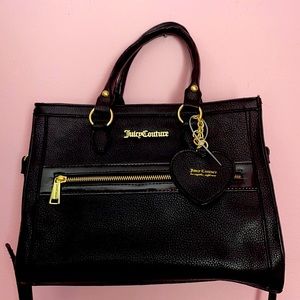 NWOT Juicy Couture Black Leather Satchel